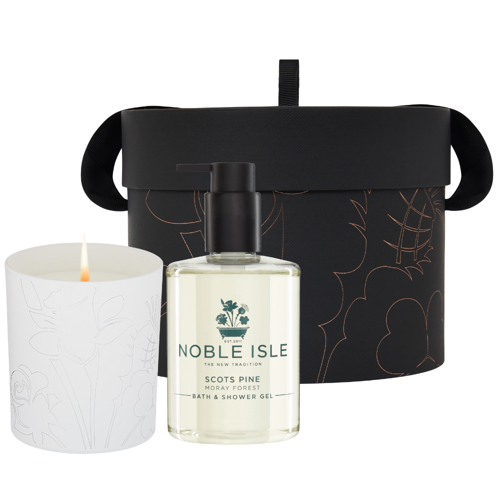 Luxury Scots Pine Shower Gel and Candle Duo
