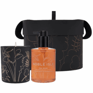 Luxury Tea Rose Shower Gel and Candle Duo